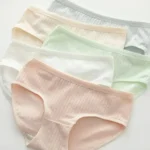 Colored Striped Disposable Panties For Women